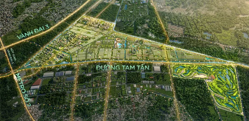 Phối cảnh tổng thể khu đô thị Saigon Park, Tây Bắc TP.HCM